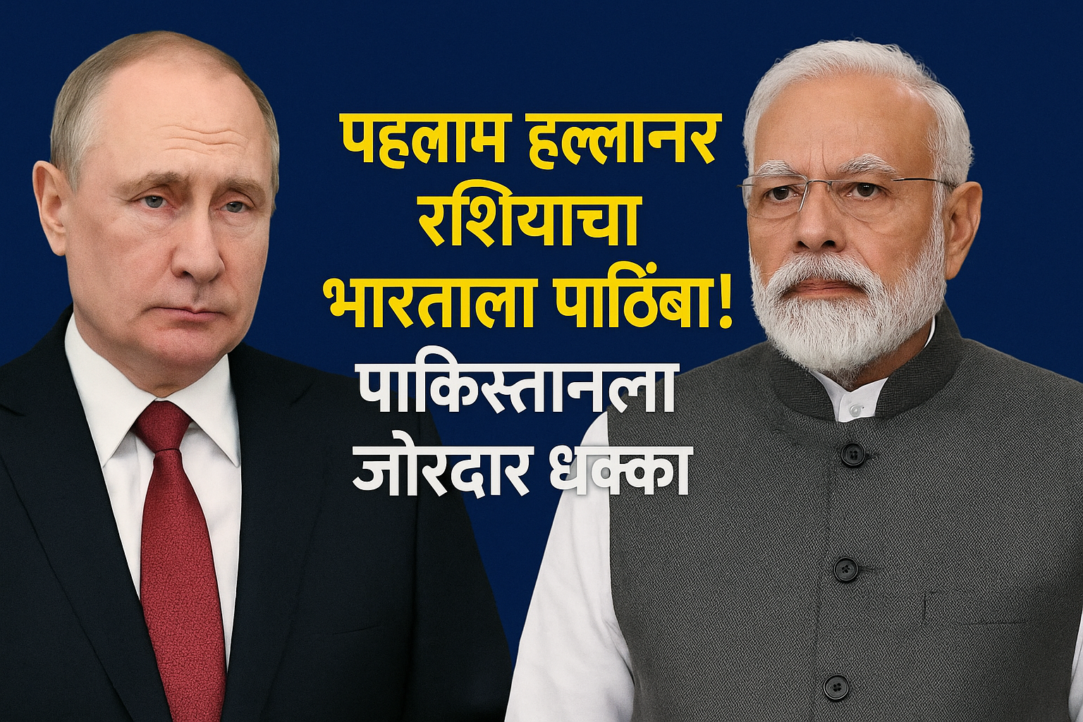 Vladimir Putin Supports India