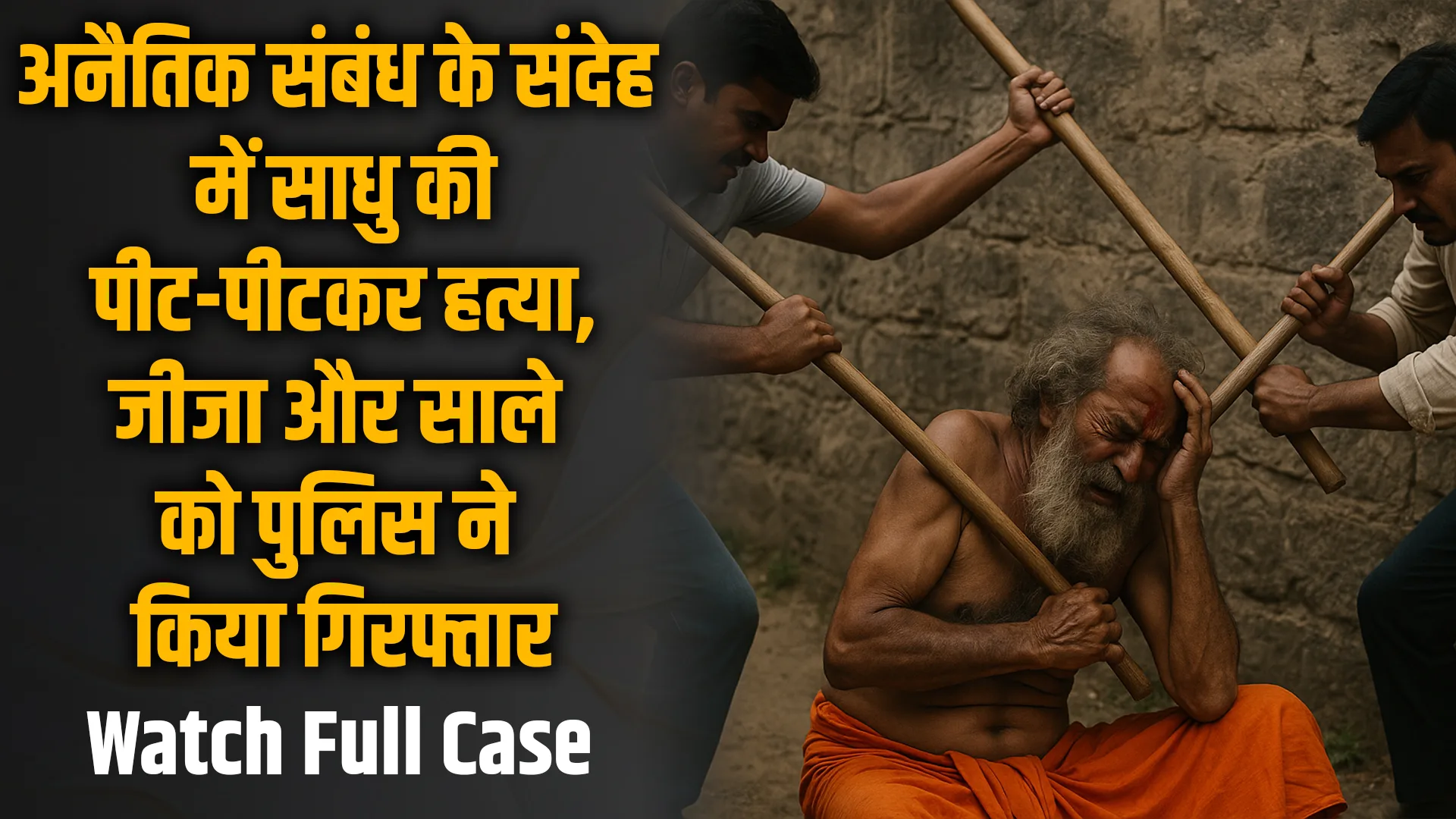 murder of sadhu over suspicion of illicit relationship