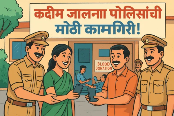 कदीम जालना पोलीस ठाण्याची मोठी कामगिरी! हरवलेले 60 मोबाईल मालकांच्या हाती सुपूर्द – Missing Mobiles Kadim Jalna Police Missing Mobiles Kadim Jalna Police