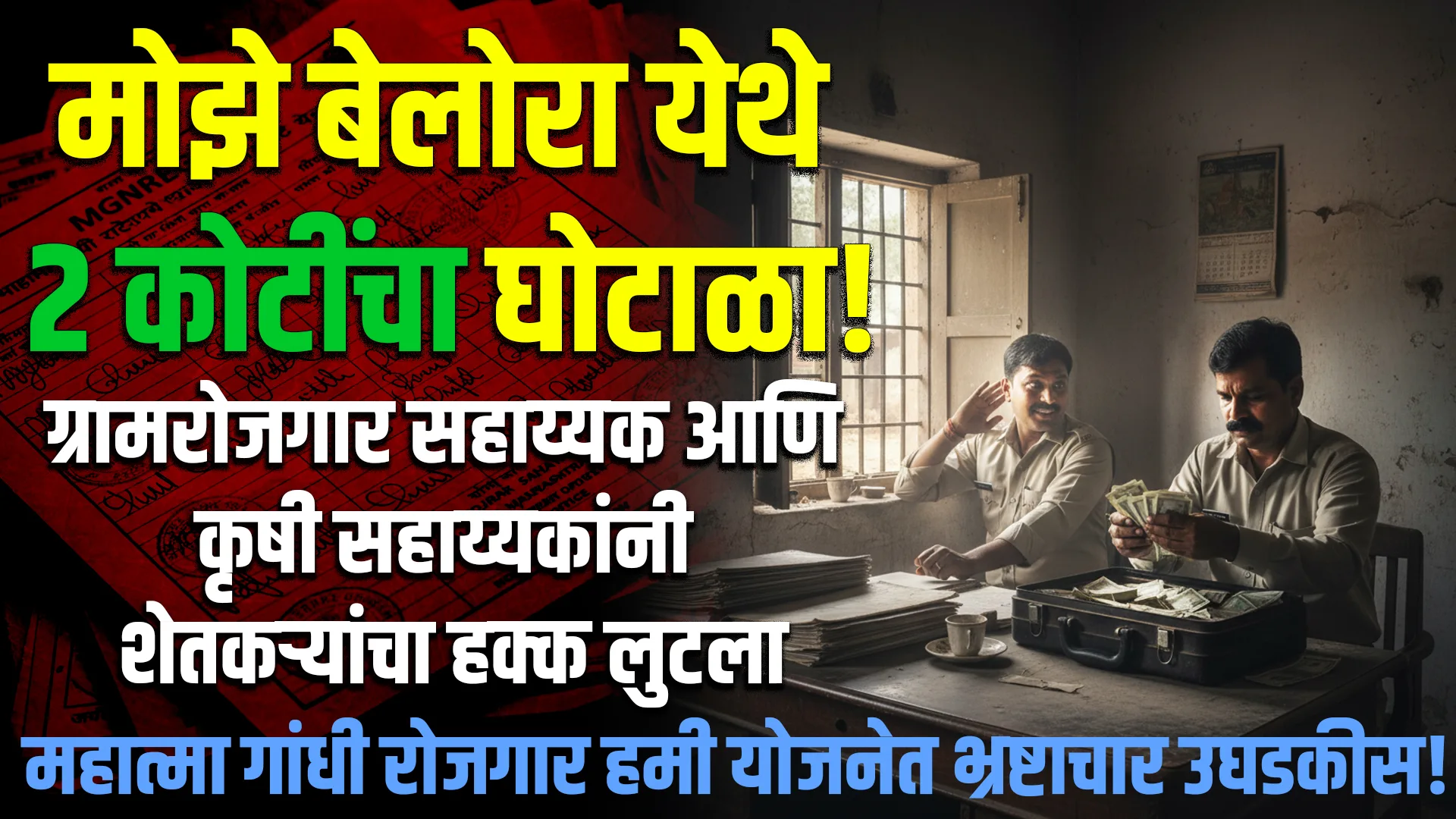 mgnrega corruption in maharashtra