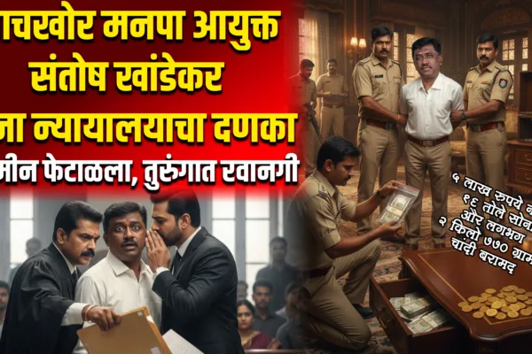 लाचखोर मनपा आयुक्त संतोष खांडेकर यांना न्यायालयाचा दणका – जामीन फेटाळला, तुरुंगात रवानगी 🚨 | Santosh Khandekar Jalna Corruption Case Santosh Khandekar Jalna Corruption Case